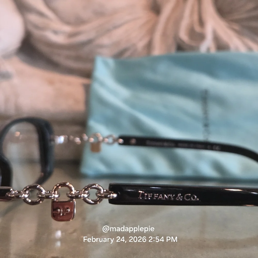 Tiffany & Company TF2064 Eyeglass Frames Padalock Vintage Luxury Designer #175